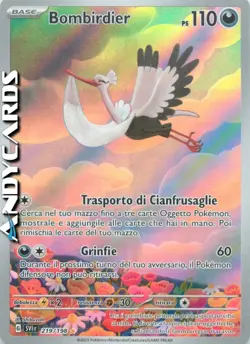 BOMBIRDIER 219/198• Rara Gallery • Scarlatto e Violetto SV POKEMON - Image 1