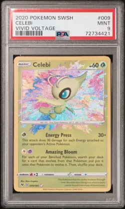 2020 Pokemon Vivid Voltage Celebi #009 | PSA 9 - Image 1
