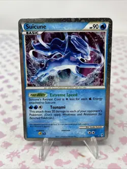 SHINY SUICUNE SL11 Ultra Rare Holo Pokemon Card Call of Legends LP - Image 1