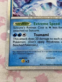 SHINY SUICUNE SL11 Ultra Rare Holo Pokemon Card Call of Legends LP - Image 4