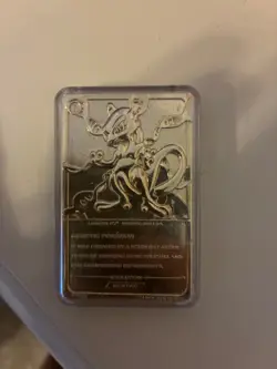 Pokemon 23K Gold Plated Mewtwo Trading Card 1999 Burger King Limited Edition - Image 2