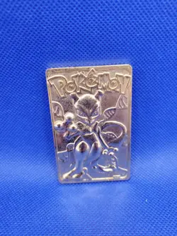 Pokemon 23K Gold Plated Mewtwo Trading Card 1999 Burger King Limited Edition - Image 1
