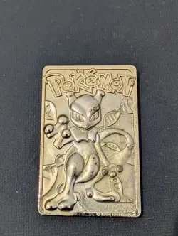 1999 Pokemon 23K Gold Plated Mewtwo Trading Card Burger King Limited Edition - Image 2