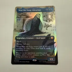 Wan Shi Tong, Librarian FOIL Borderless 320 Avatar TLA MTG Mythic Unplayed Mint - Image 2