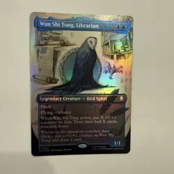 Wan Shi Tong, Librarian FOIL Borderless 320 Avatar TLA MTG Mythic Unplayed Mint - Image 5