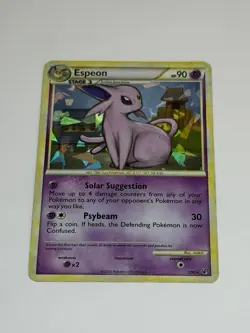 Espeon 2/90 Cracked Ice Holo HGSS Undaunted Rare Pokemon Card TCG MP - Image 1