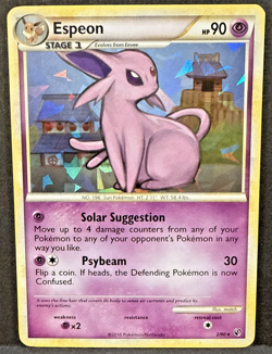 Pokemon TCG Espeon 2/90 Undaunted Cracked Ice Holo Rare - LP - Image 1