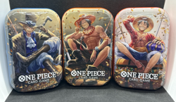 One Piece Card Game Mini-Tin Pack Set Vol.2 New Sealed Set Of 3 - Image 1