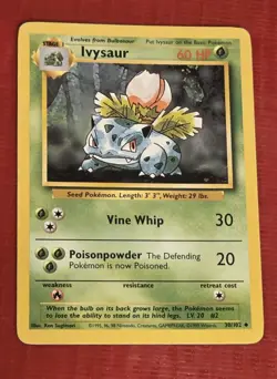 Ivysaur - 30/102 - Base Set Unlimited - Pokemon Card - NM - Image 1