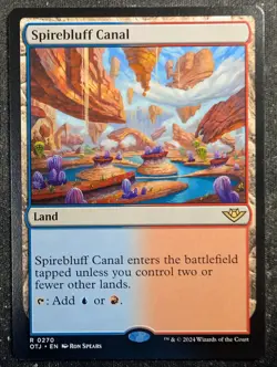 Spirebluff Canal - Outlaws of Thunder Junction (MTG) - Image 1