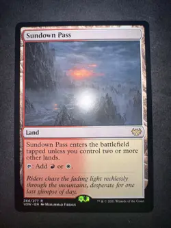 Sundown Pass - Innistrad: Crimson Vow (VOW) NEAR MINT MTG Magic - Image 1