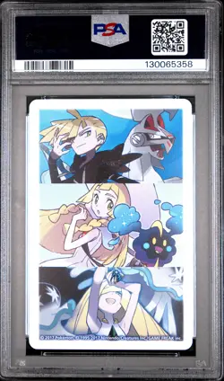 2017 POKEMON PLAYING CARDS LILLIE, GLADION & LUSAMINE JACK OF DIAMONDS PSA 10 - Image 2