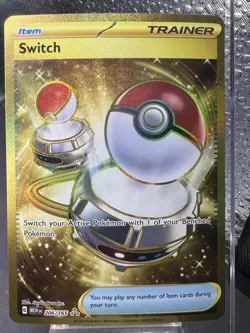 Pokemon TCG Switch 206/165 Sv: Scarlet & Violet 151 Hyper Rare Gold - Image 1