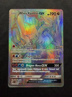Pokemon - White Kyurem GX 74/70 Dragon Majesty - Secret Rare LP+ - Image 2
