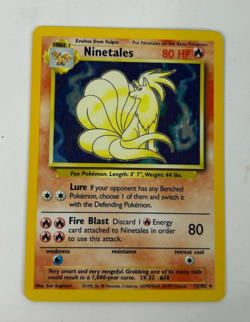 Ninetales Pokemon TCG Base Set 12/102 Holo Unlimited Holo Rare LP - Image 1