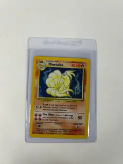 Ninetales Pokemon TCG Base Set 12/102 Holo Unlimited Holo Rare LP - Image 3
