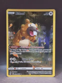 Bidoof GG29/GG70 Crown Zenith: Galarian Gallery Holo Pokemon TCG - Image 1