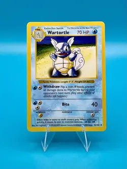 Pokemon TCG 1999 Wartortle 042/102 Base Set Shadowless LP - Image 1