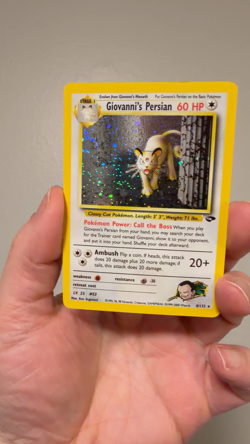 Giovanni's Persian 8/132 Gym Challenge Holo Rare Pokemon TCG - Image 2