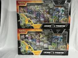 Pokemon TCG LucarioV & TyranitarV Heavy Hitters 2x Factory Sealed Boxes - Image 1