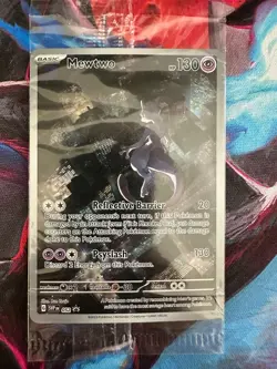 151 Mewtwo 052 Pokemon Scarlet & Violet UPC Black Star Promo Card Holo Sealed NM - Image 1