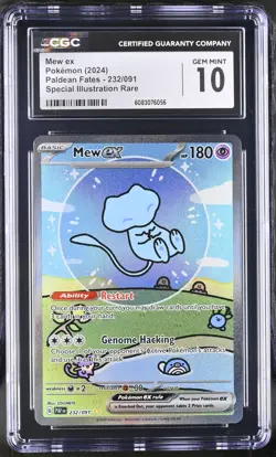 Mew EX 232/091 Special Illustration Rare Pokemon CGC 10 Gem Mint *056 - Image 1
