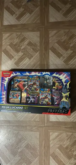 Pokemon TCG Mega Lucario ex Premium Figure Collection Box Factory Sealed NEW - Image 1