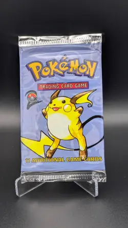 Pokemon Vintage Base Set 2 - Raichu Booster Pack - Brand new sealed 21g+ heavyU - Image 3
