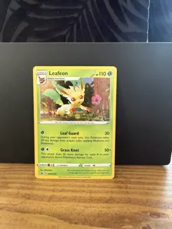 Pokemon TCG Leafeon Sword & Shield SWSH191 Holo Promo Cosmo Holo Promo - Image 1