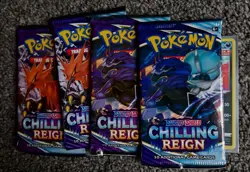 Pokemon Chilling Reign 4 Booster Packs - Image 1