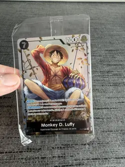 Carte One Piece Monkey.D.Luffy P-075 Promo Tin Box Foil Francais Scelle / Sealed - Image 5