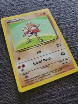 Pokemon TCG Hitmonchan Base Set 7/102 Holo 1st Edition Holo Rare - Image 1