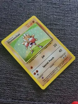 Pokemon TCG Hitmonchan Base Set 7/102 Holo 1st Edition Holo Rare - Image 5
