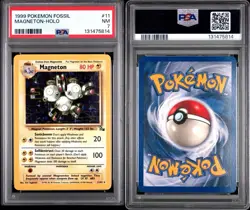 1999 Pokemon Fossil Magneton Holo #11 PSA 7 NM ⚡⚡⚡NEW CERT - Image 3