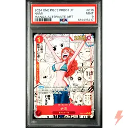PSA 9 Nami (Manga Alt Art) OP01-016 R The Best ONE PIECE Card Game 2024 #WHK - Image 1