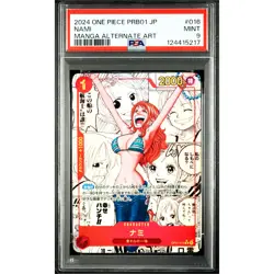 PSA 9 Nami (Manga Alt Art) OP01-016 R The Best ONE PIECE Card Game 2024 #WHK - Image 2