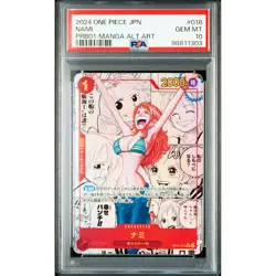 PSA 10 Nami (Manga Alt Art) OP01-016 R The Best - ONE PIECE Card Game 2024 #41S - Image 2