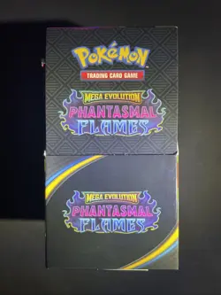 Pokemon Tcg Mega Evolution Phantasmal Flames Half Booster Box Display 18 Packs - Image 1