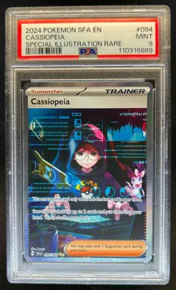 2024 Pokemon Shrouded Fable Cassiopeia Special Illustration Rare #094/064 PSA 9 - Image 1