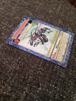 Vintage Digimon CCG Battle Series 4 Mega Gold Stamp Card Grankuwagumon BO-182 - Image 3