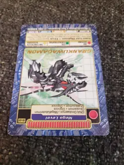 Vintage Digimon CCG Battle Series 4 Mega Gold Stamp Card Grankuwagumon BO-182 - Image 5