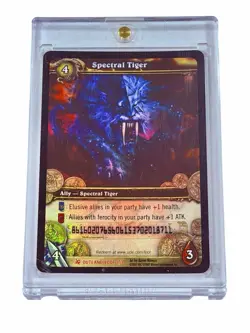 SPECTRAL TIGER + 3 CARDS (Code Used) WoW TCG LOOT Card - World Of Warcraft - Image 2