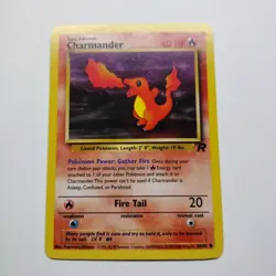 Charmander 50/82 Team Rocket Set Pokemon Card WOTC Vintage 2000 NM/LP - Image 1