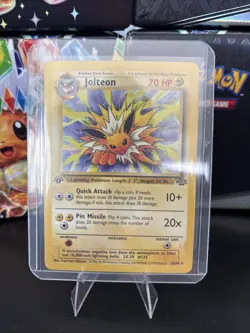Pokemon TCG Jolteon 1st Edition Jungle Card 20/64 Non-Holo LP - Image 1