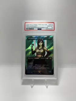 2025 MTG FINAL FANTASY CHARACTER BORDERLESS-SURGE FOIL TIFA LOCKHART PSA 10 - Image 2