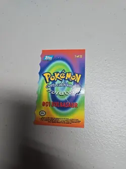 2000 Topps Chrome Pokemon Bulbasaur Die Cut - Image 3