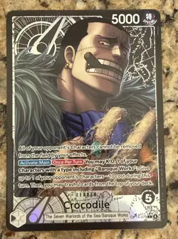 Crocodile Alt Art - OP14-079 The Azure Sea's Seven Foil English - Image 1
