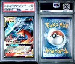 Reshiram & Charizard GX 20/214 Sm-Unbroken Bonds Pokemon Card PSA 10 - Image 3