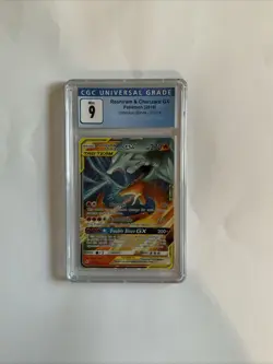 CGC 9 Reshiram & Charizard GX 20/214 Unbroken Bonds Pokemon Card - Image 1