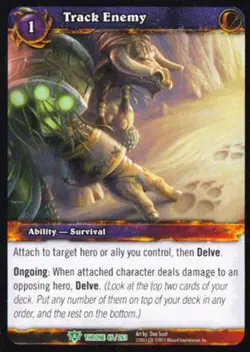 World of Warcraft TCG Track Enemy - Throne of the Tides 45/263 - Image 1